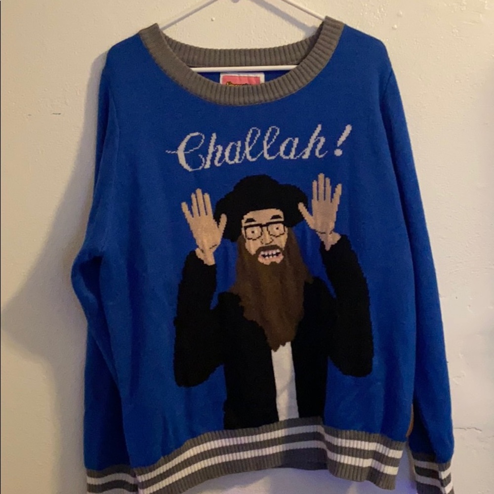 Challah! Tipsy elves Jewish Christmas sweater